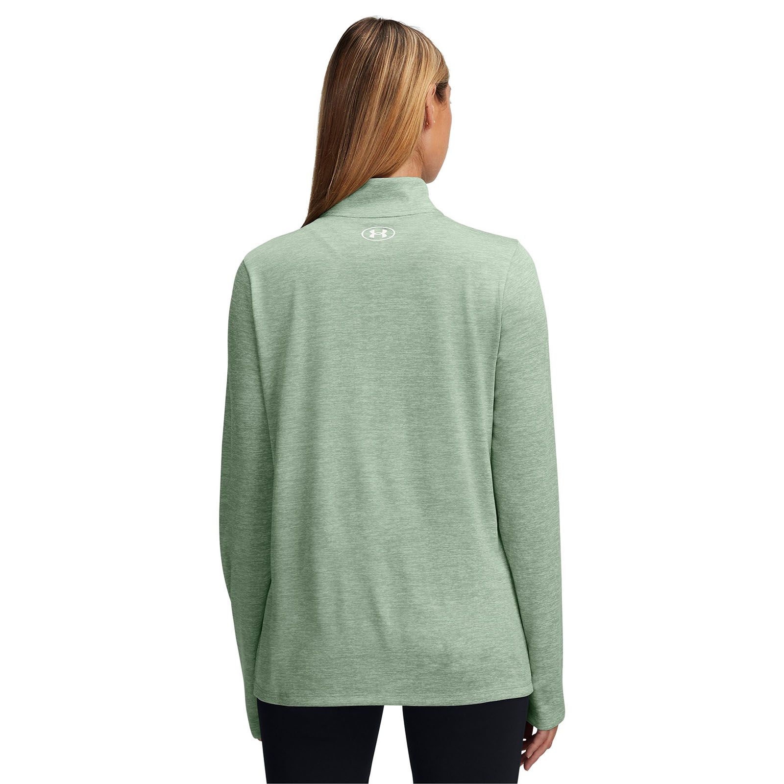 Polerón mujer Under Armour tech twist ½ cierre verde