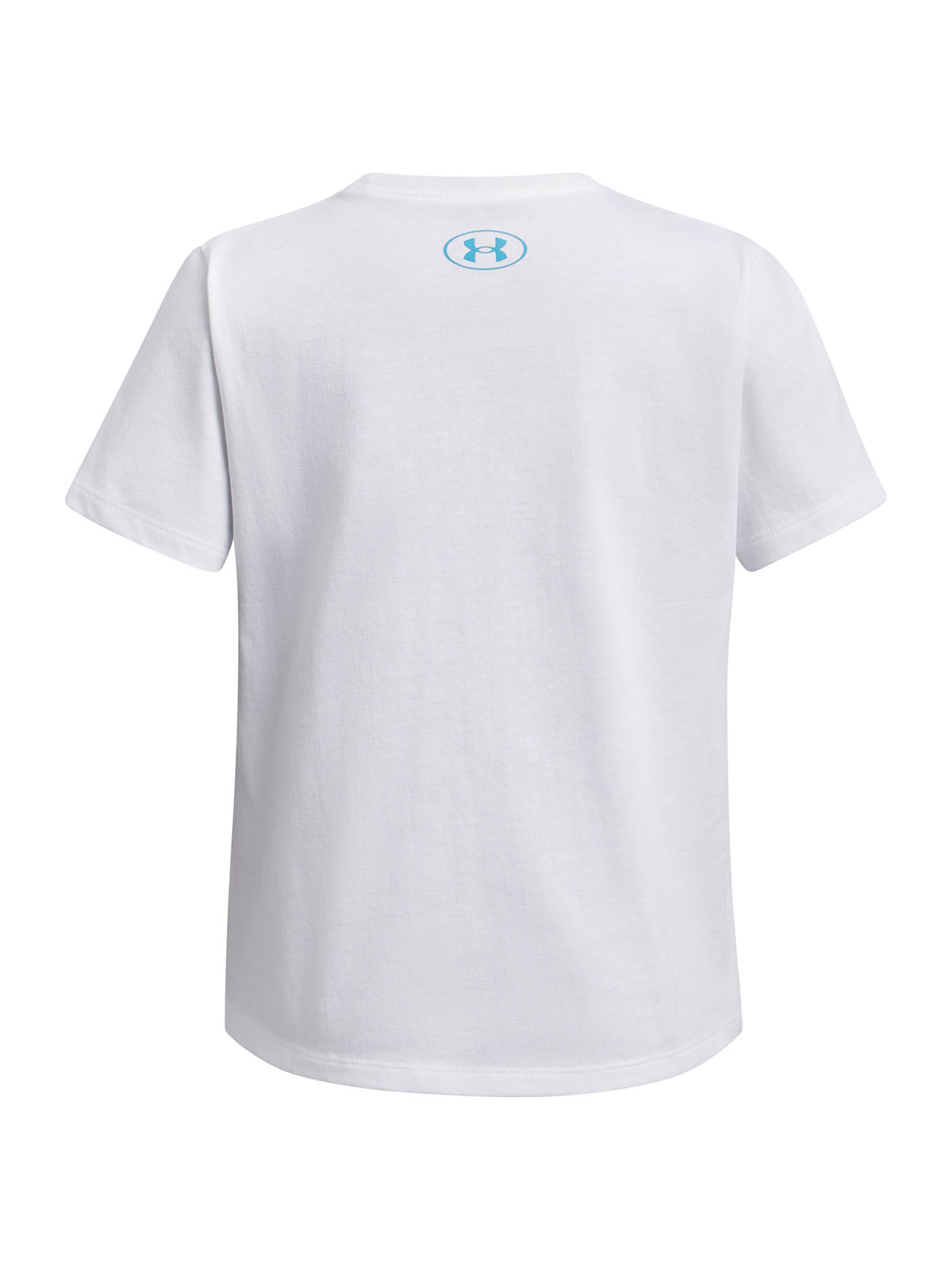 Polera manga corta UA bubble blanco para niña