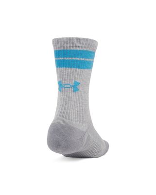 Calcetín unisex Under Armour performance tech pack de 3 gris