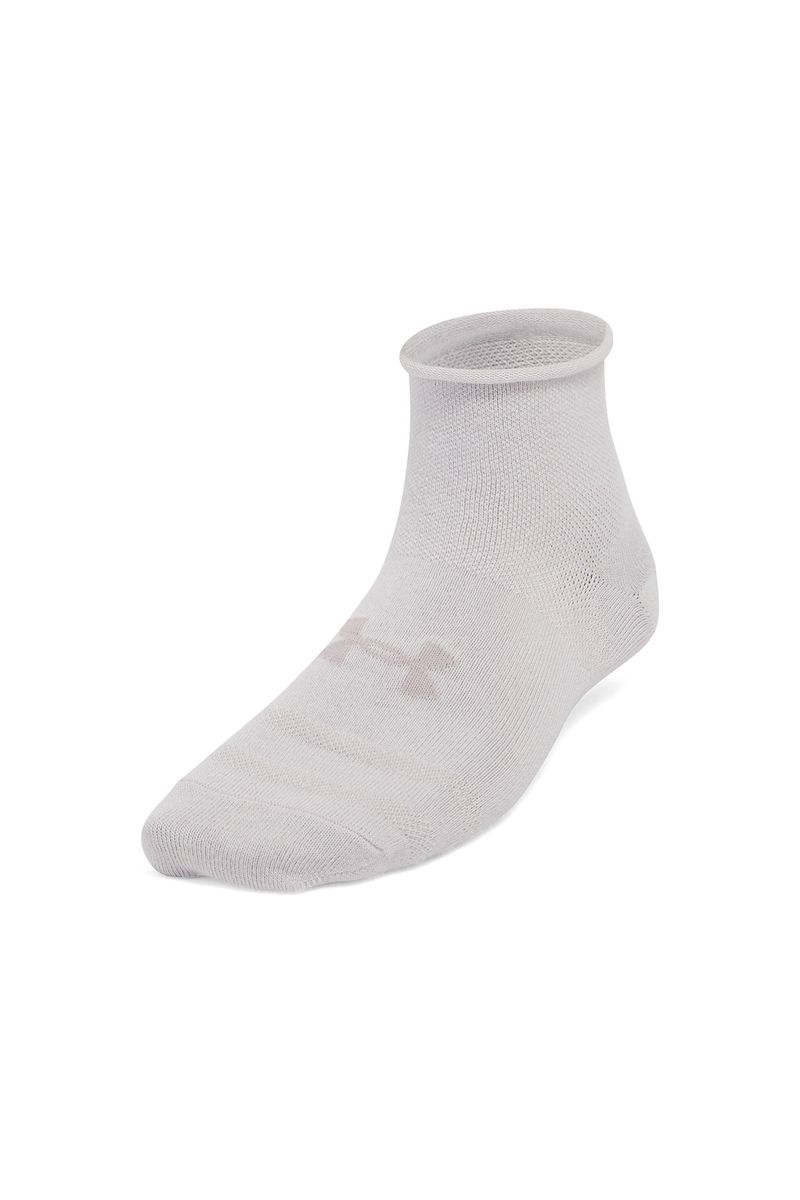Calcetin-mujer-UA-essential-low-pack-de-3-gris