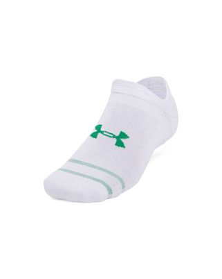 Calcetín unisex Under Armour essential cushion 6-pack no show blanco