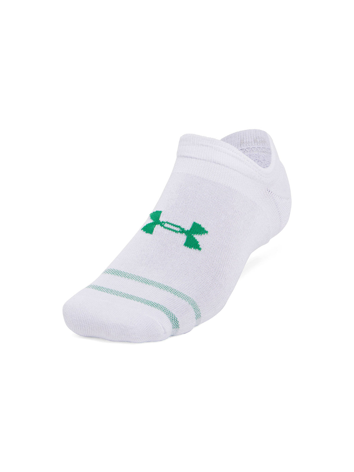 Calcetín unisex UA essential cushion 6-pack no show blanco