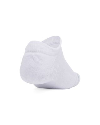Calcetín unisex Under Armour essential cushion 6-pack no show blanco