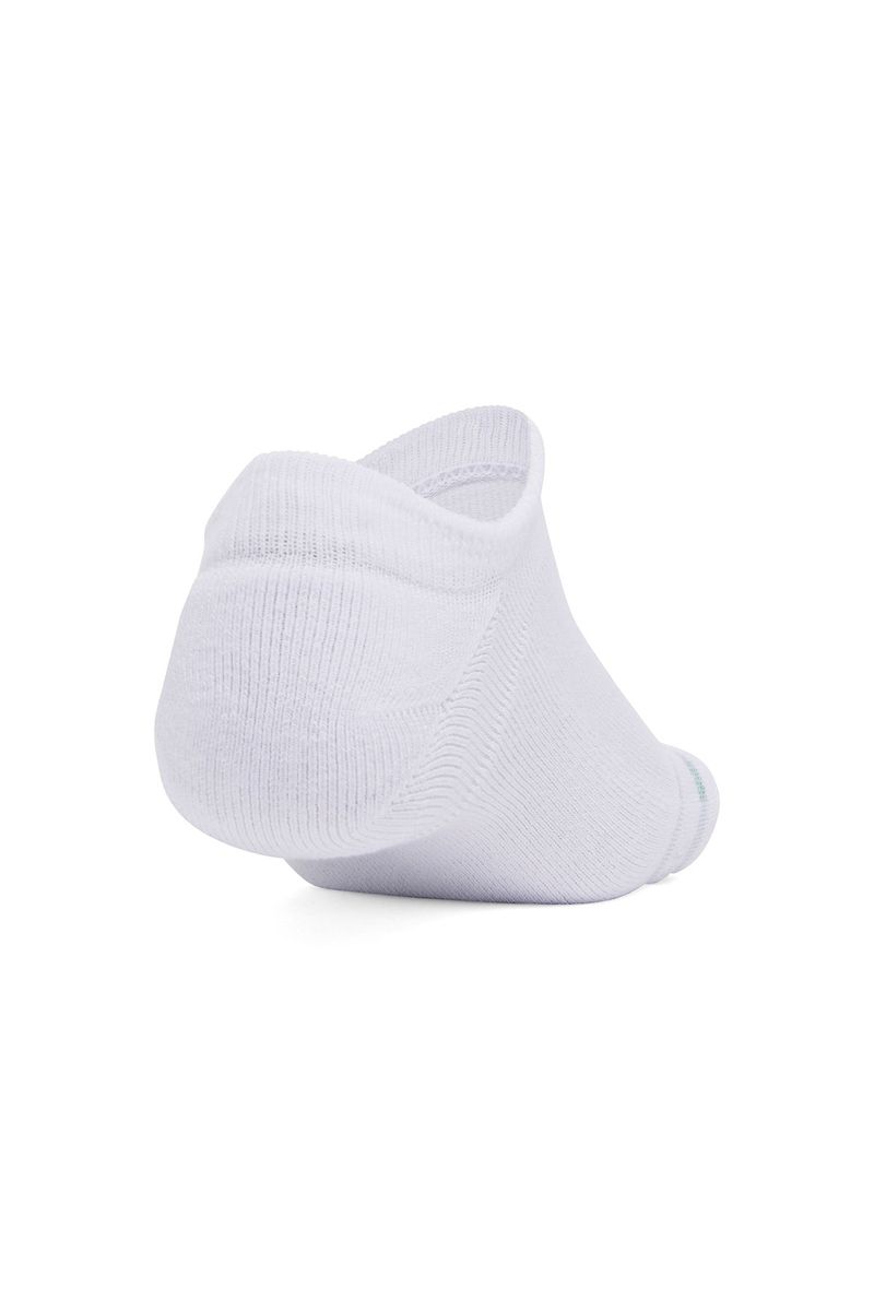 Calcetin-unisex-UA-essential-cushion-6-pack-no-show-blanco