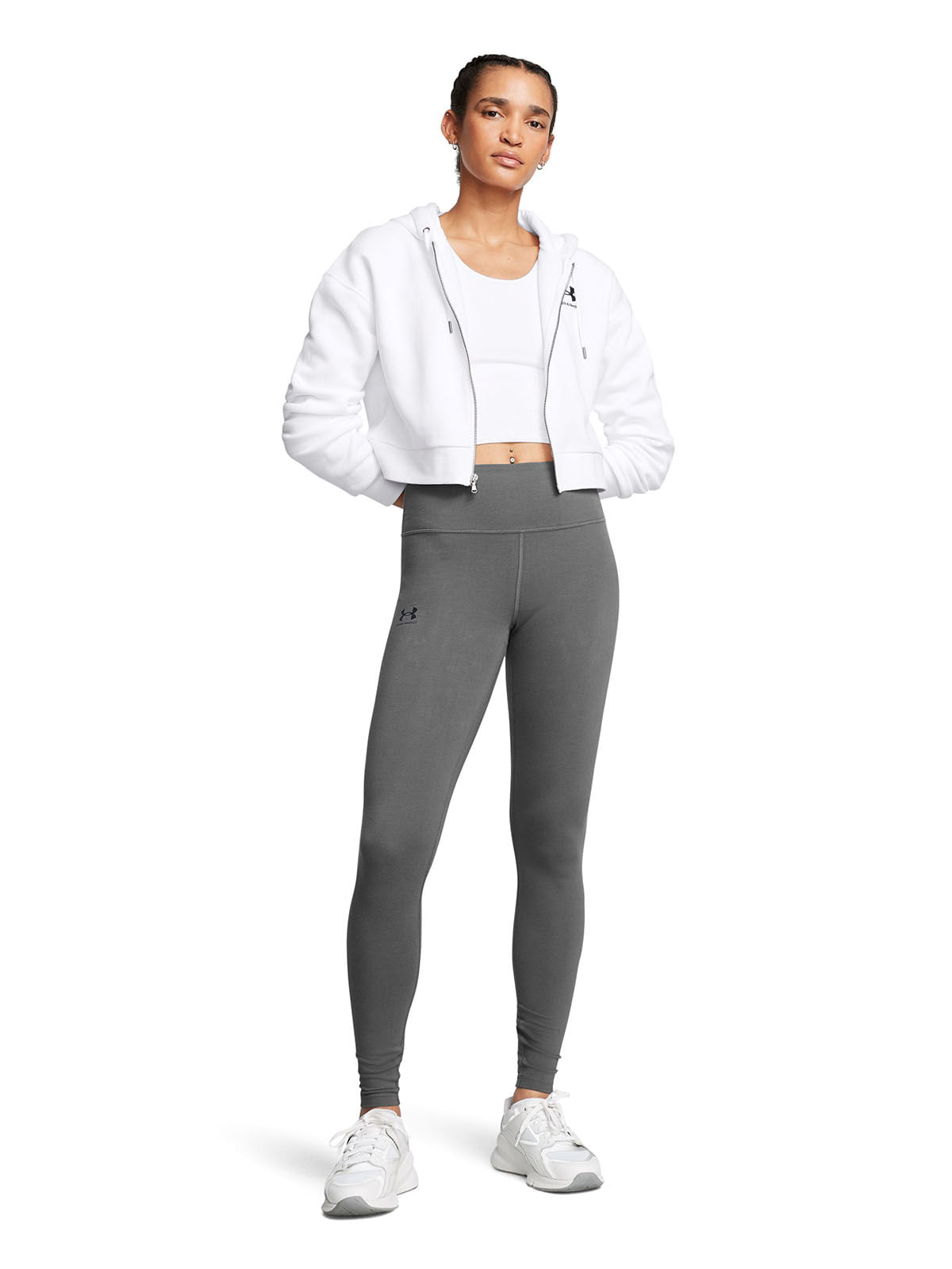 Calzas UA Rival gris para mujer