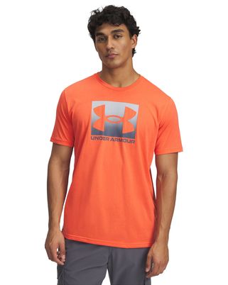 Polera manga corta Under Armour boxed sports naranjo para hombre