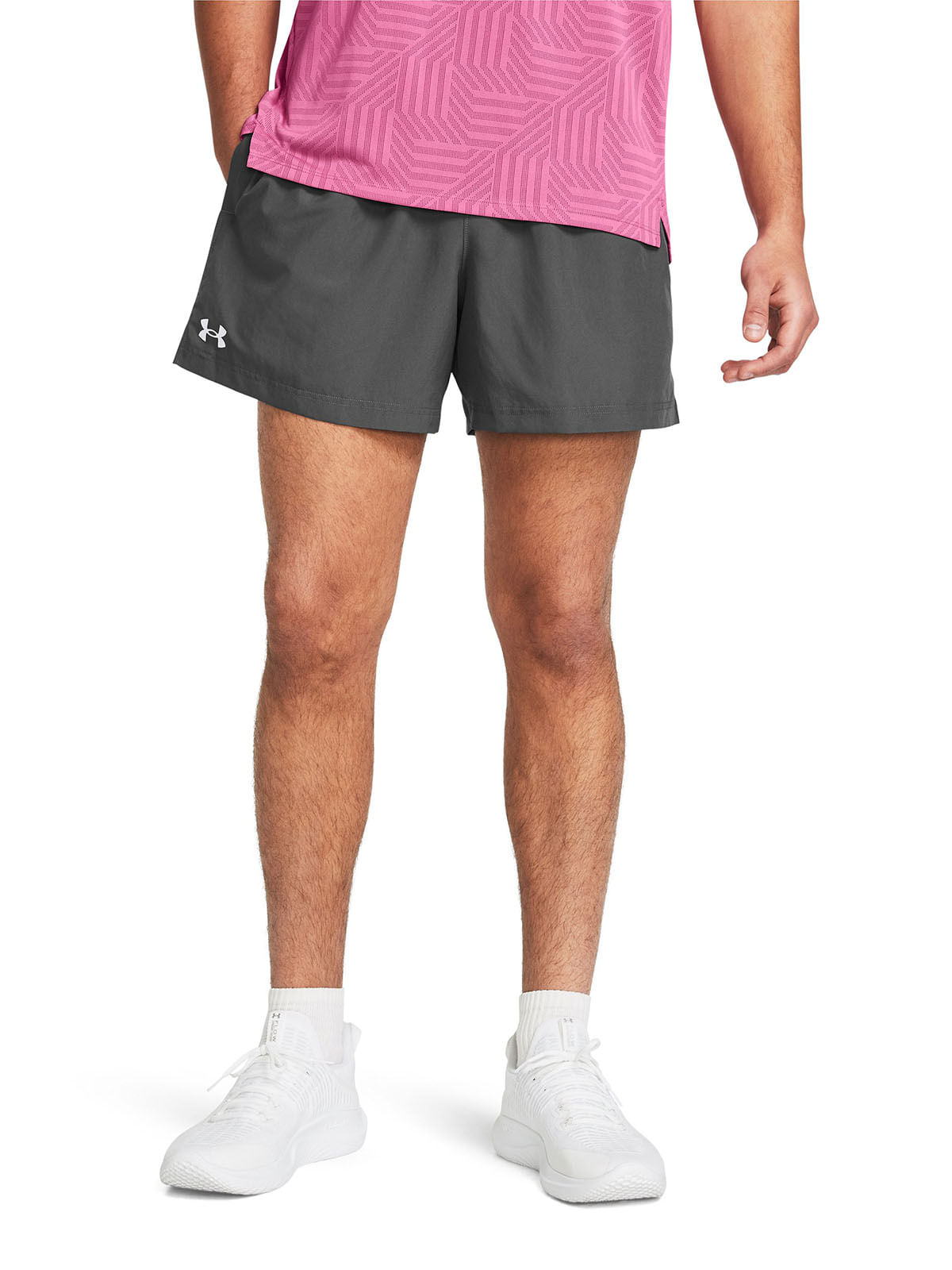 Shorts UA tech woven gris para hombre