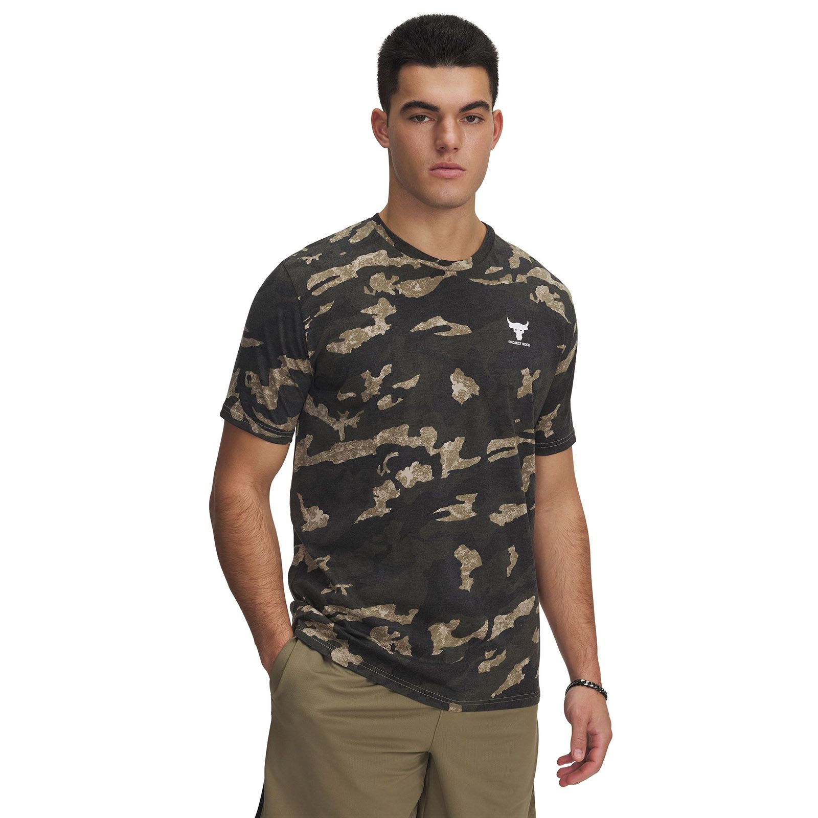 Polera manga corta Project Rock café para hombre Under Armour