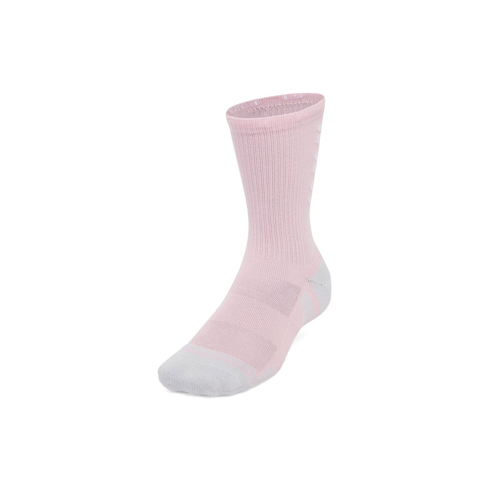 Calcetín unisex Under Armour performance tech pack de 3 rosado crew
