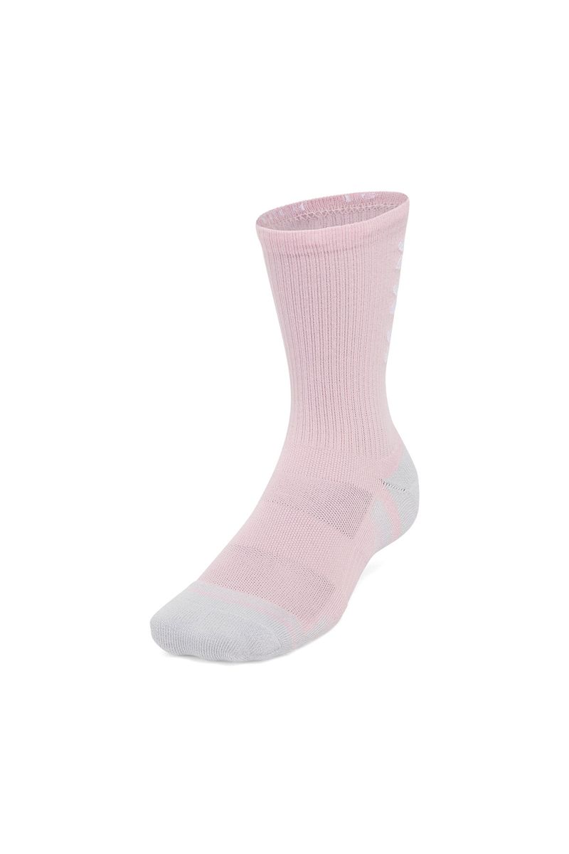 Calcetin-unisex-UA-performance-tech-pack-de-3-rosado-crew