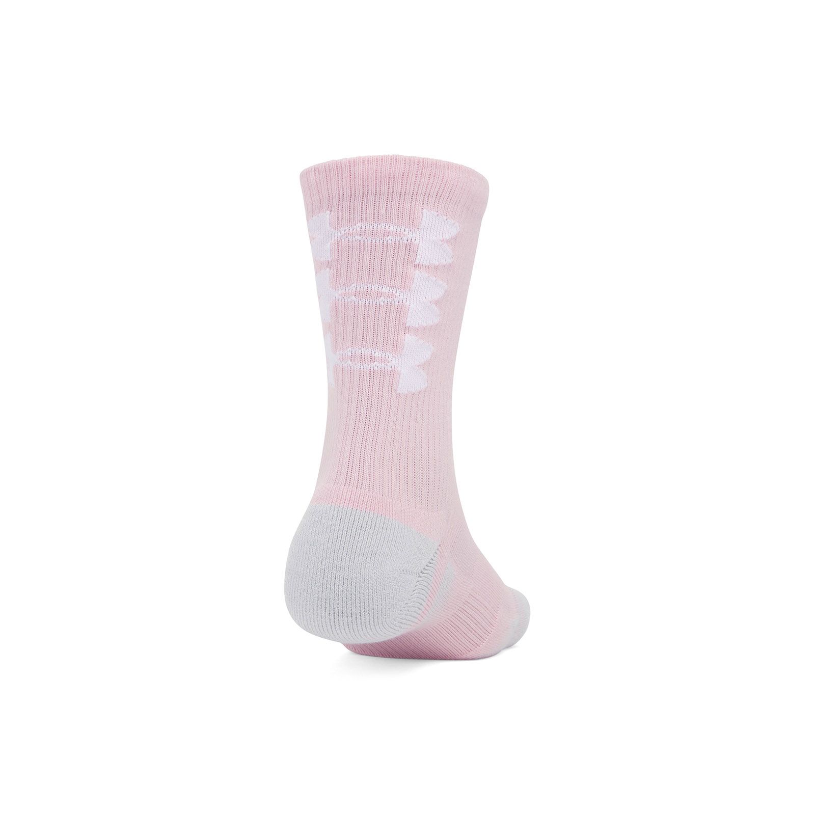 Calcetín unisex Under Armour performance tech pack de 3 rosado crew