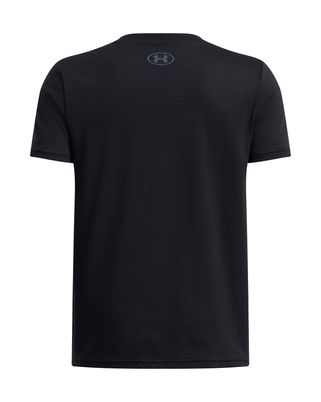 Polera manga corta Under Armour negro para niños