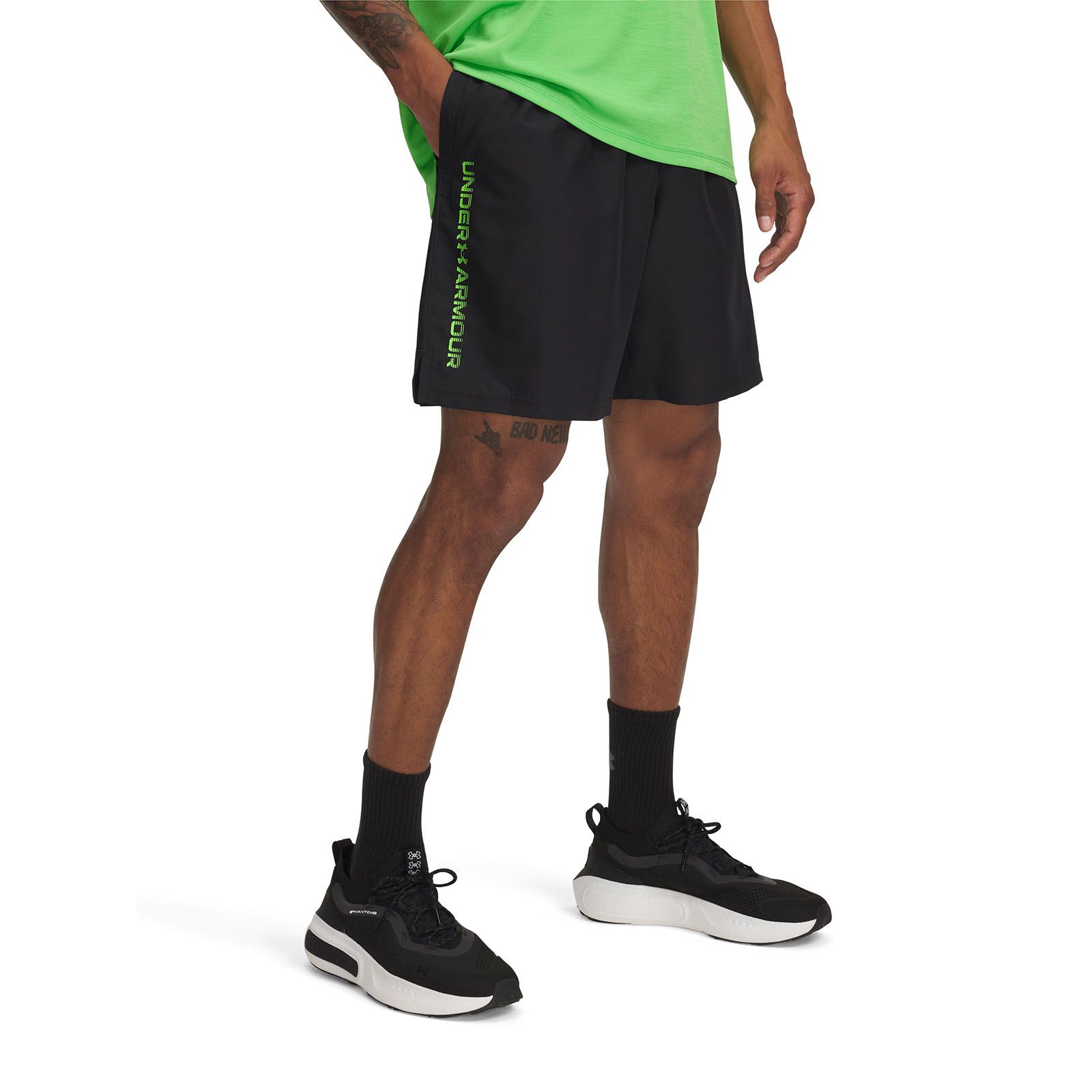 Shorts Under Armour tech woven wordmark negro para hombre