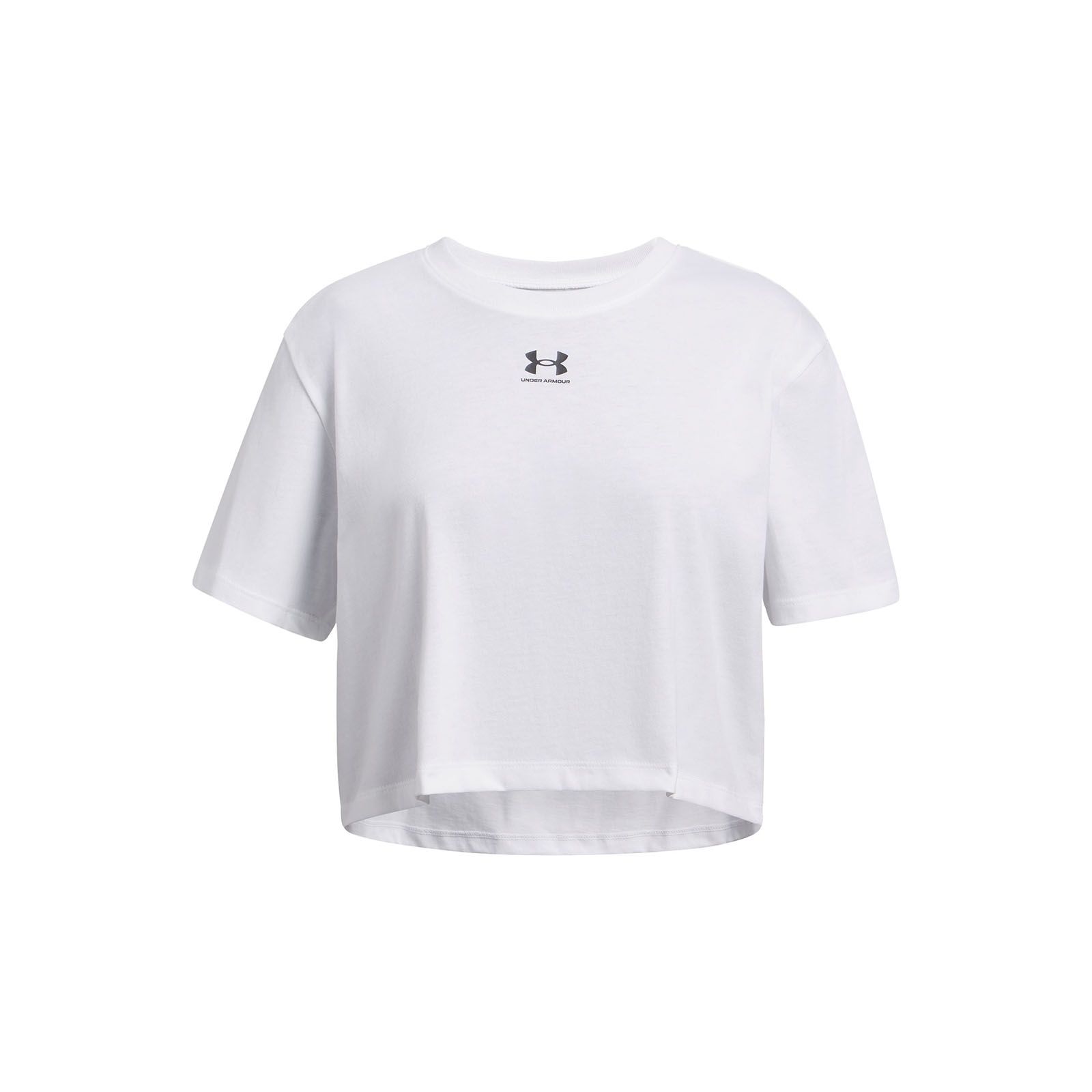 Polera manga corta Under Armour Rival blanco para niña