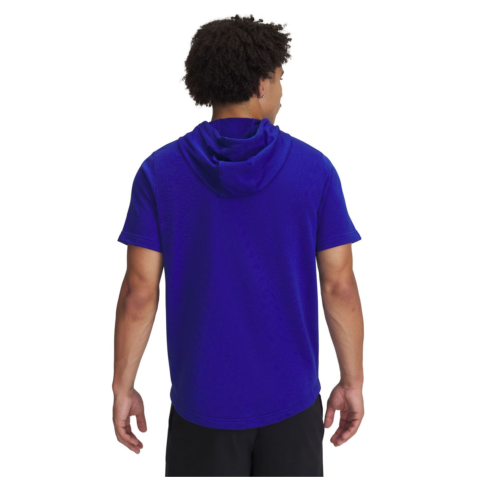 Polerón Project Rock terry manga corta azul para hombre Under Armour