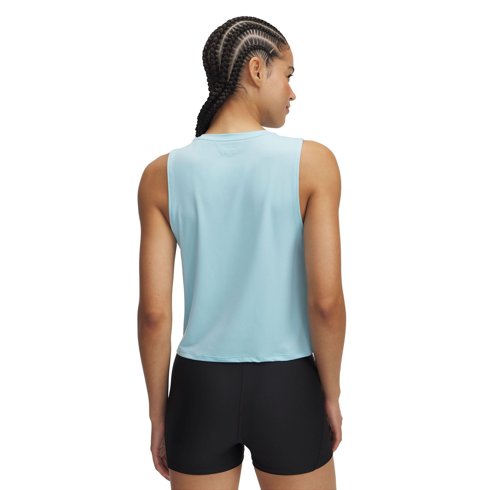 Polera sin mangas Under Armour vanish energy crop azul para mujer