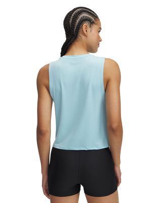 Polera sin mangas Under Armour vanish energy crop azul para mujer