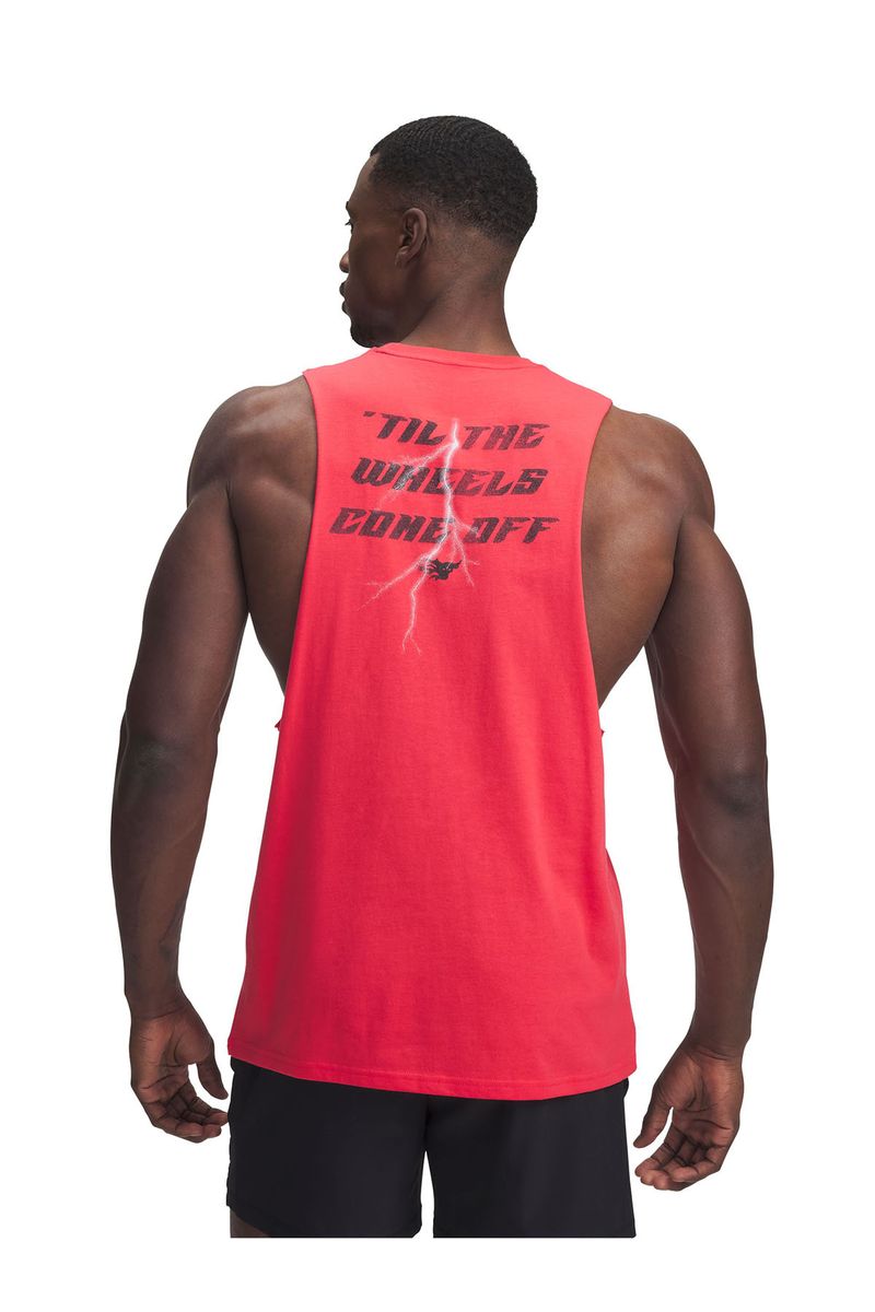 Polera-sin-mangas-Project-Rock-rojo-para-hombres