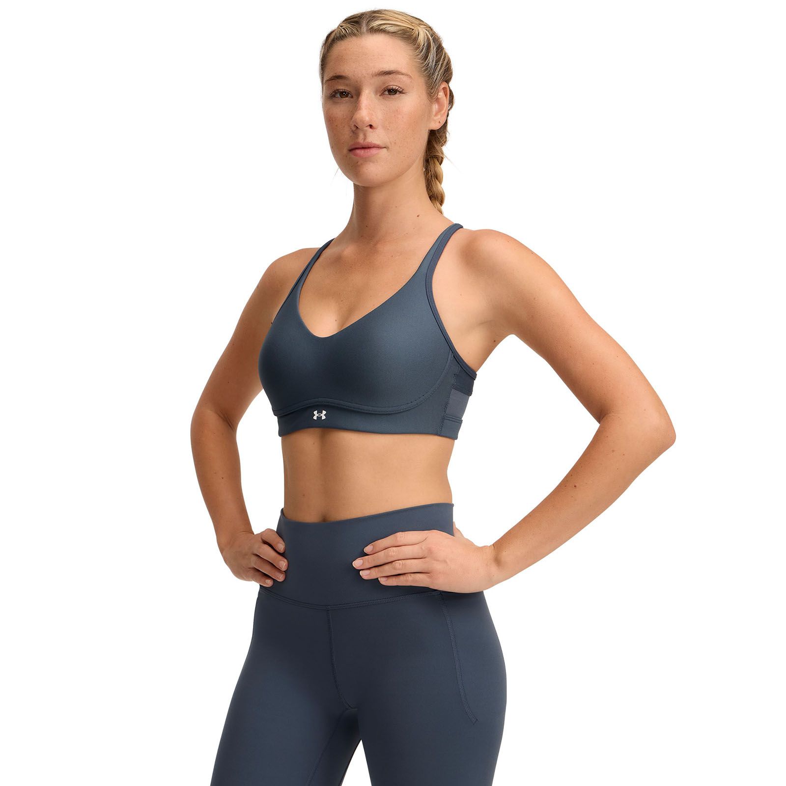 Sostén deportivo Under Armour infinity 2.0 low gris para mujer