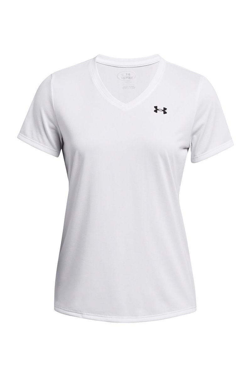 Polera-manga-corta-UA-tech-blanco-para-mujer