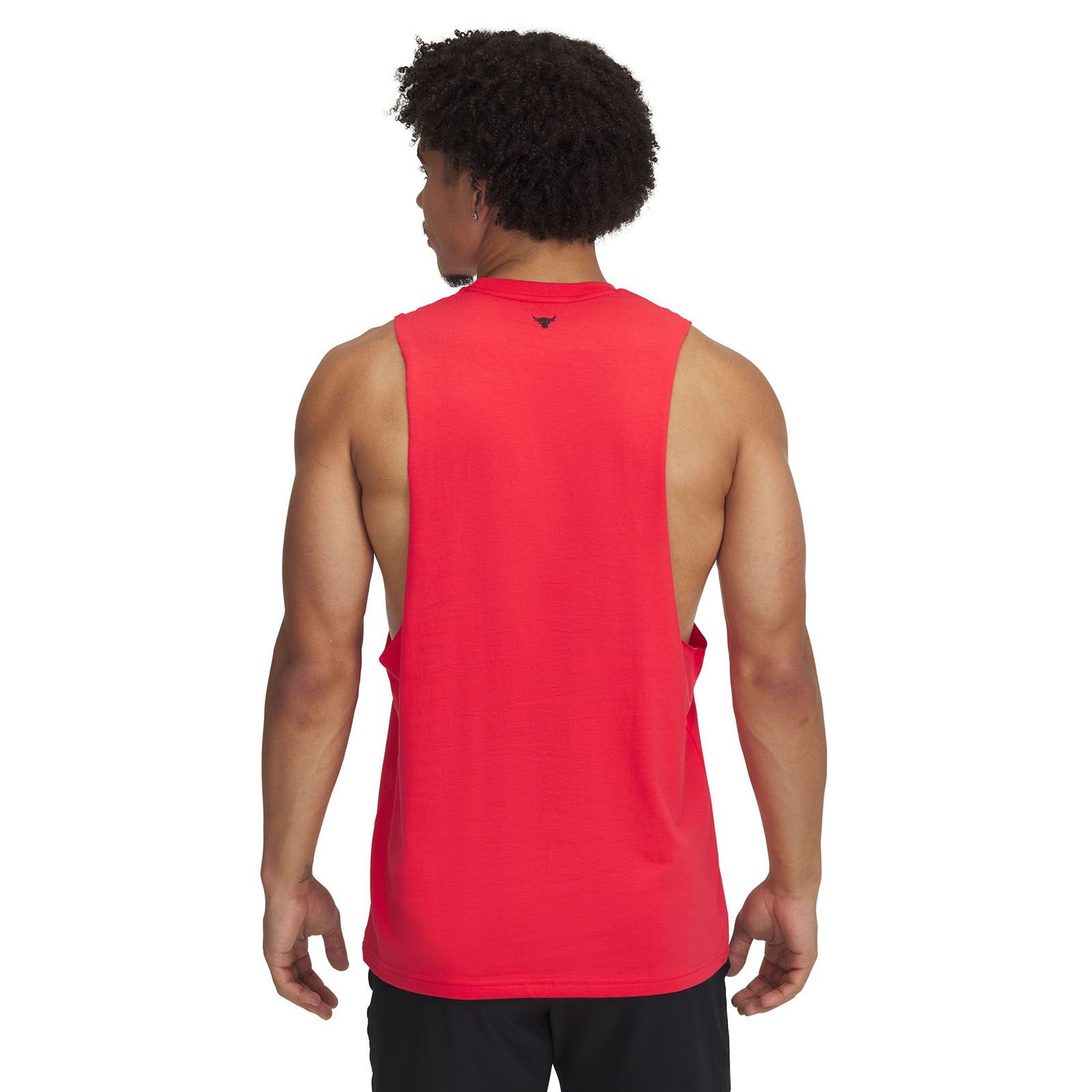 Polera sin mangas Project Rock rojo para hombres Under Armour