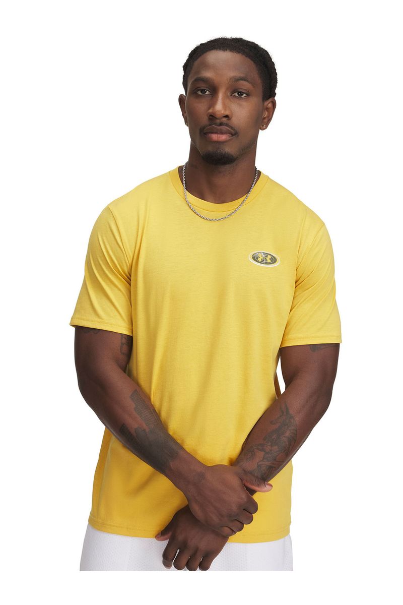 Polera-manga-corta-UA-outdoor-map-amarillo-para-hombre