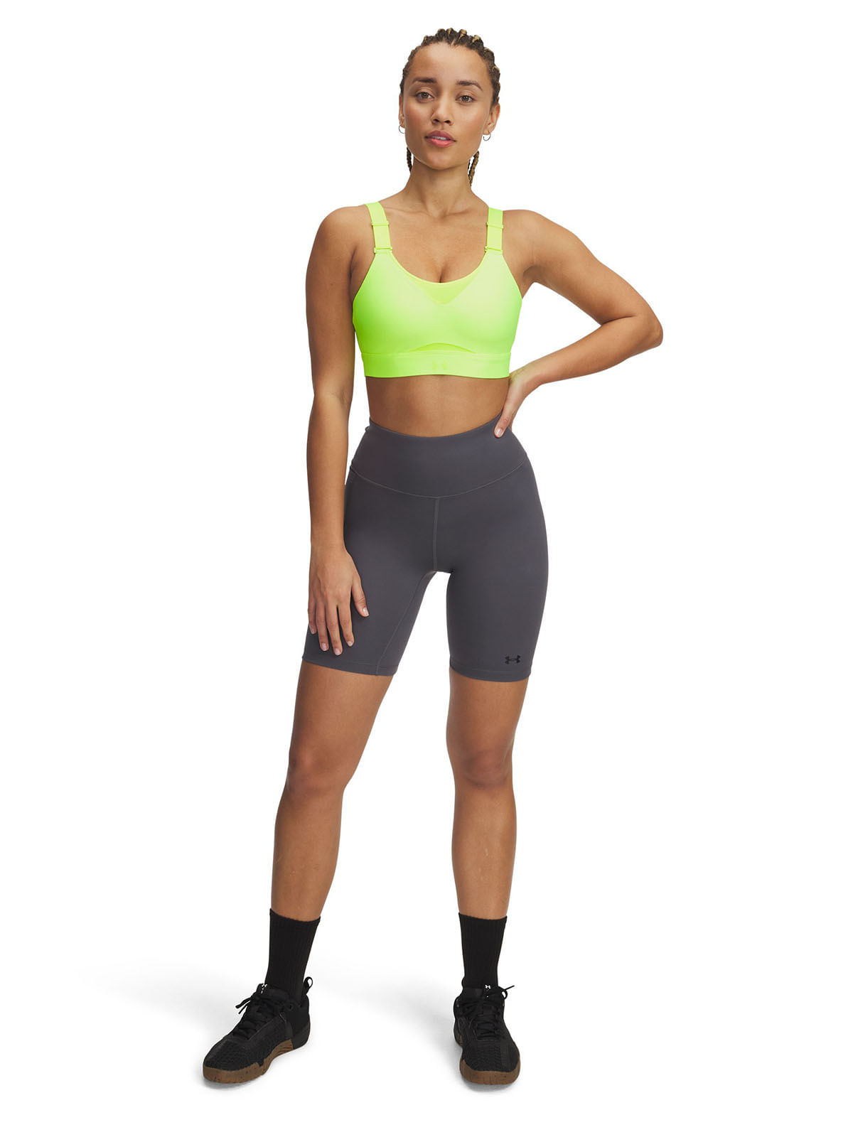 Sostén deportivo UA infinity 2.0 high amarillo para mujer