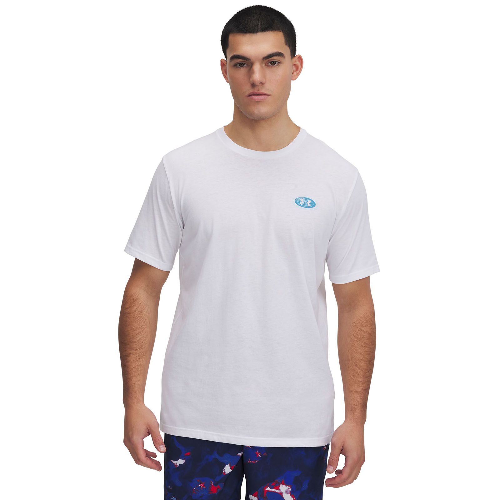Polera manga corta Under Armour outdoor map blanco para hombre