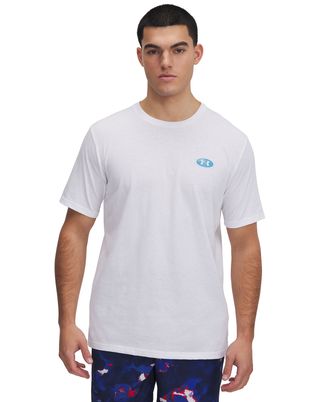 Polera manga corta Under Armour outdoor map blanco para hombre