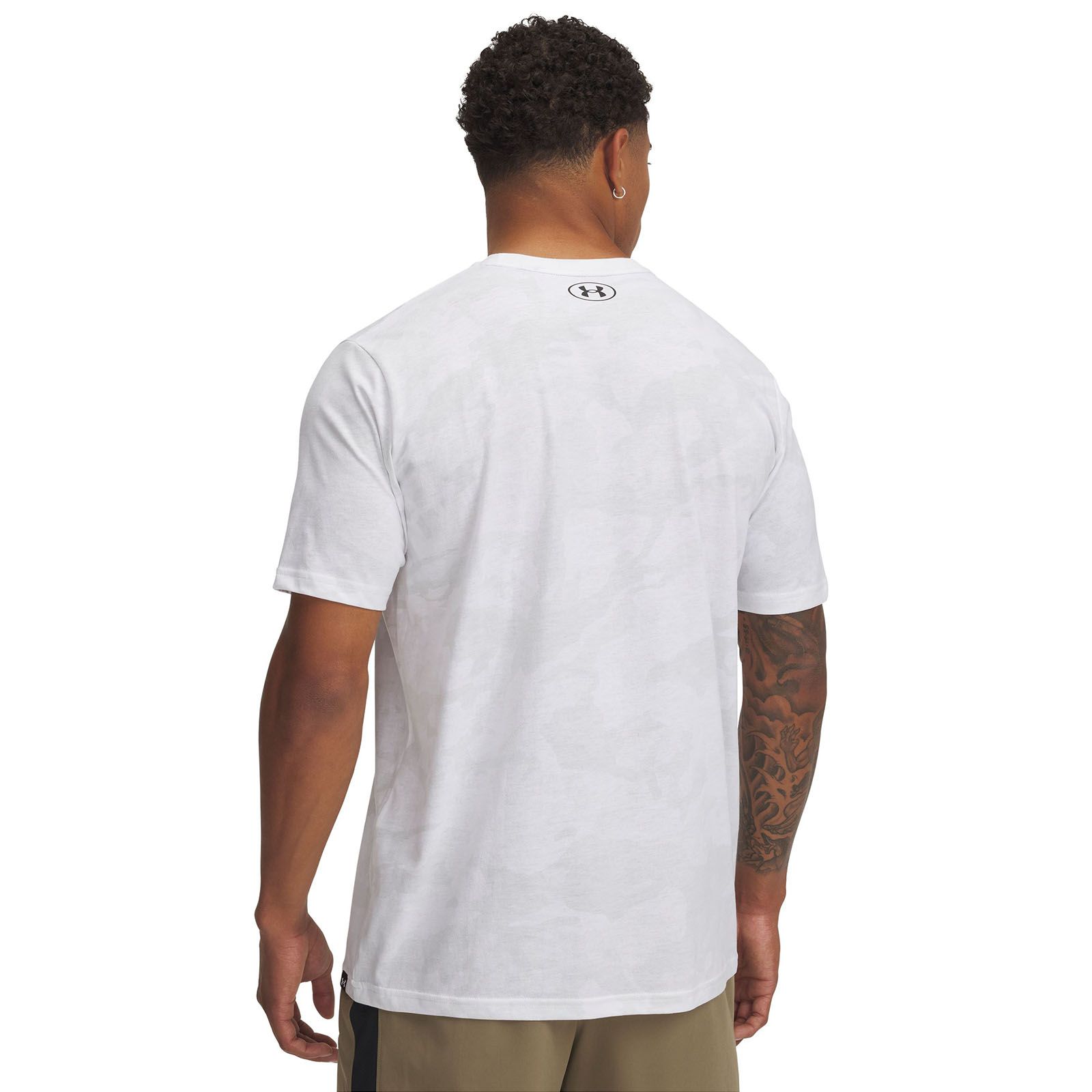 Polera manga corta Project Rock blanco para hombre Under Armour