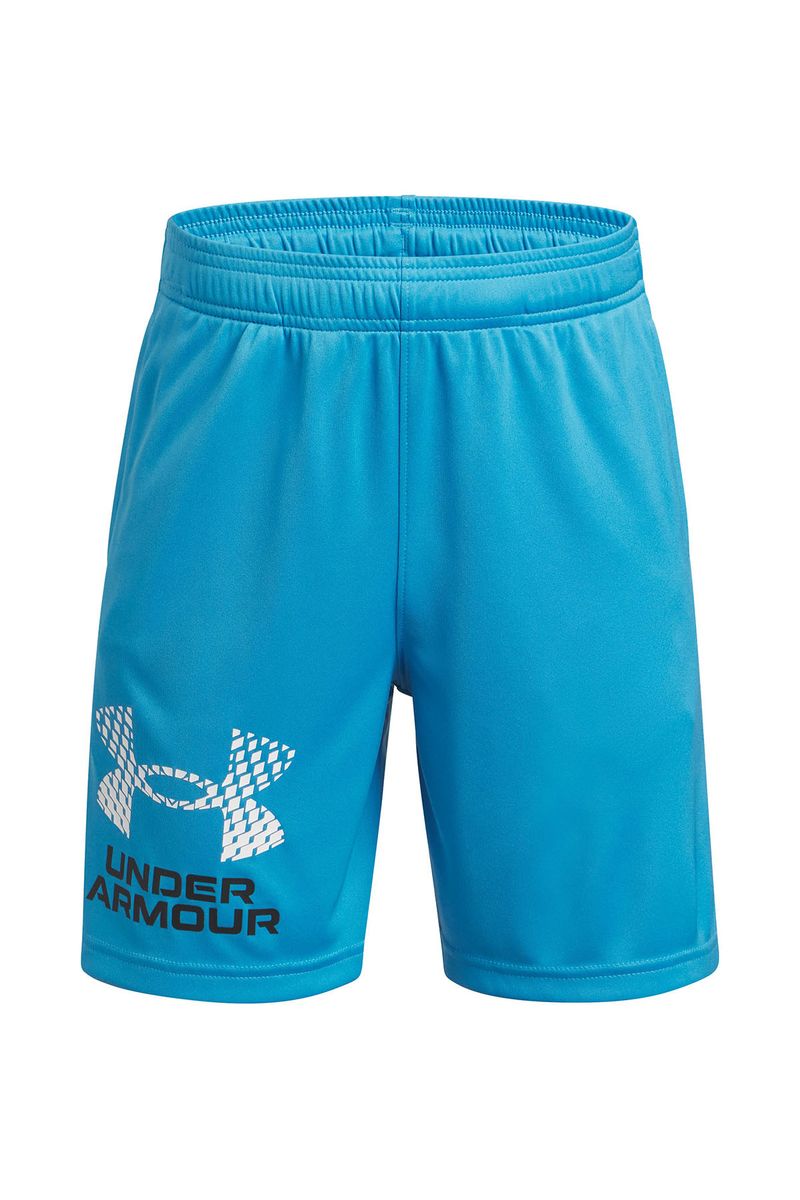 Shorts-UA-tech-logo-azul-para-niños