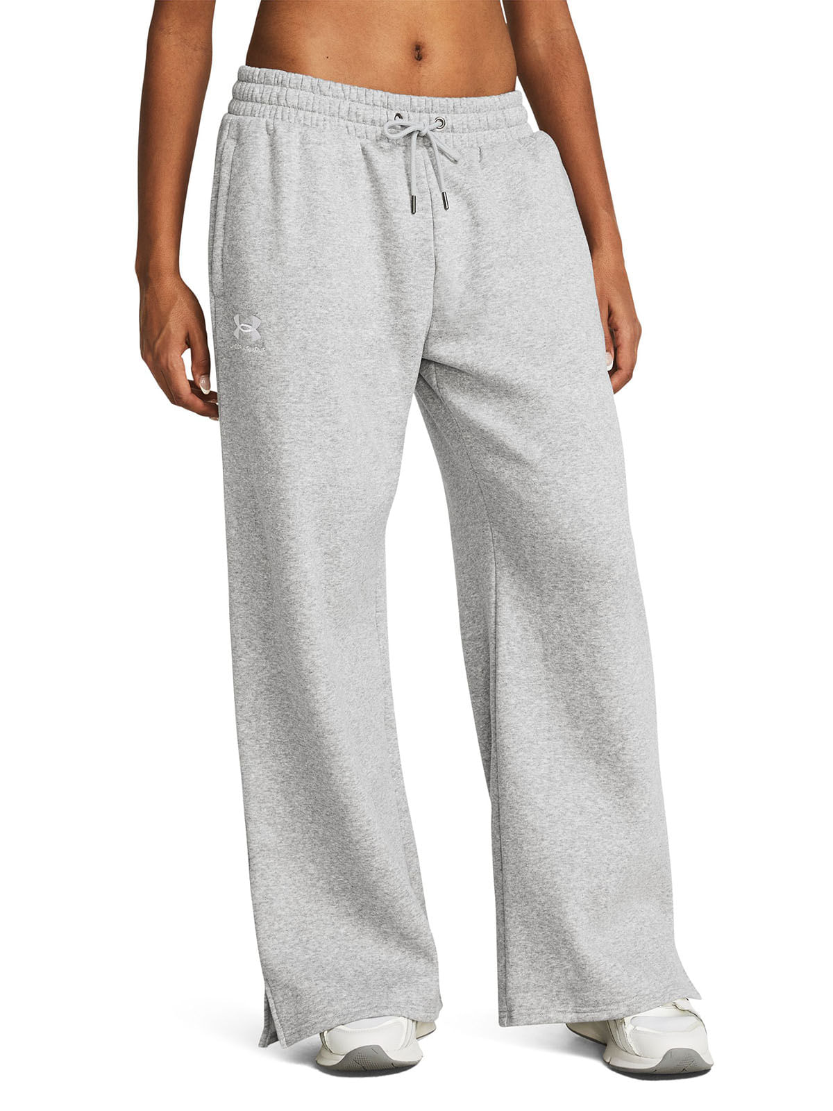Pantalón UA Icon fleece gris para mujer