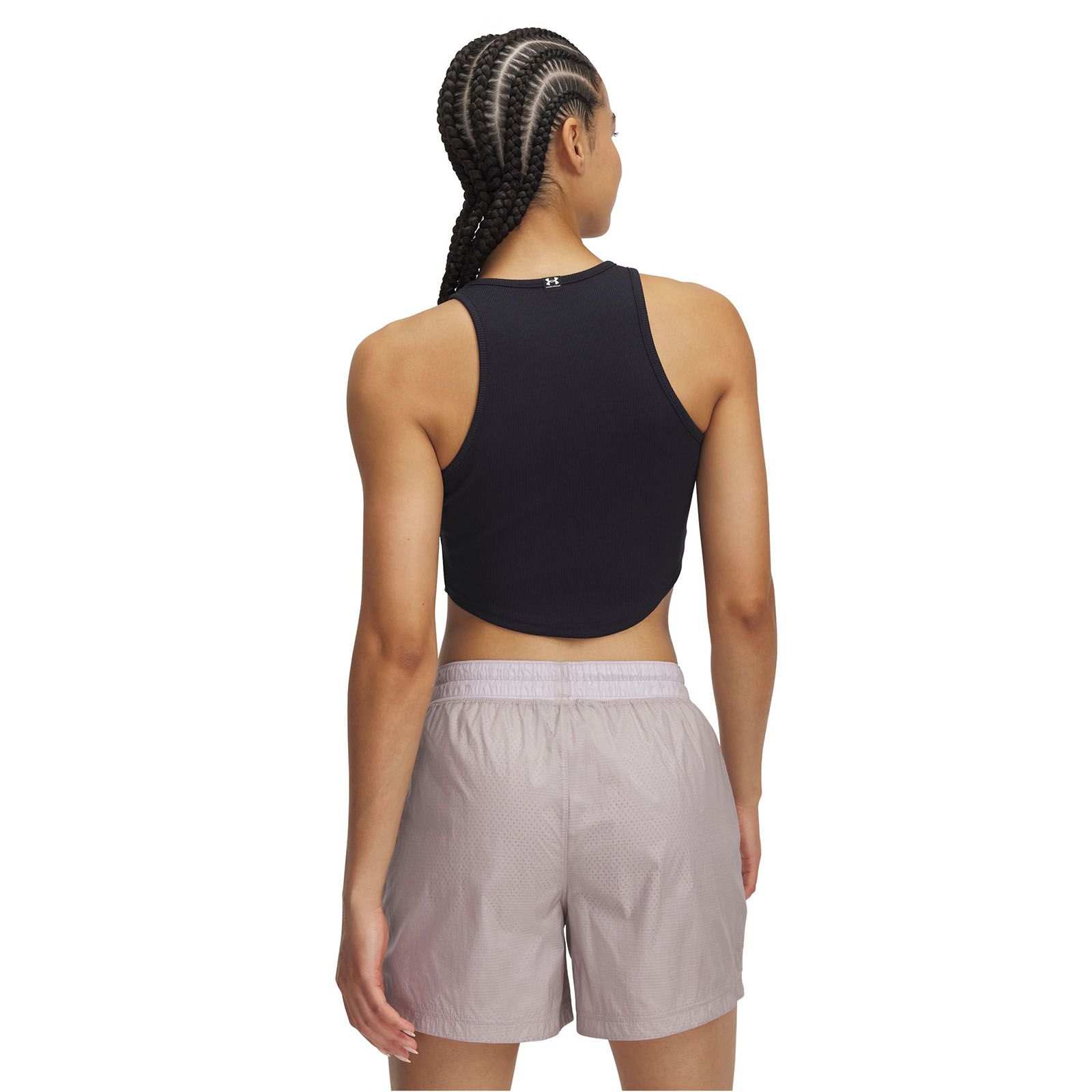 Polera sin mangas Under Armour Rival rib negro para mujer