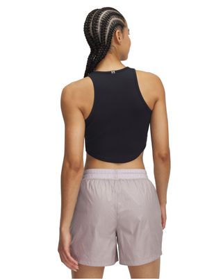 Polera sin mangas Under Armour Rival rib negro para mujer