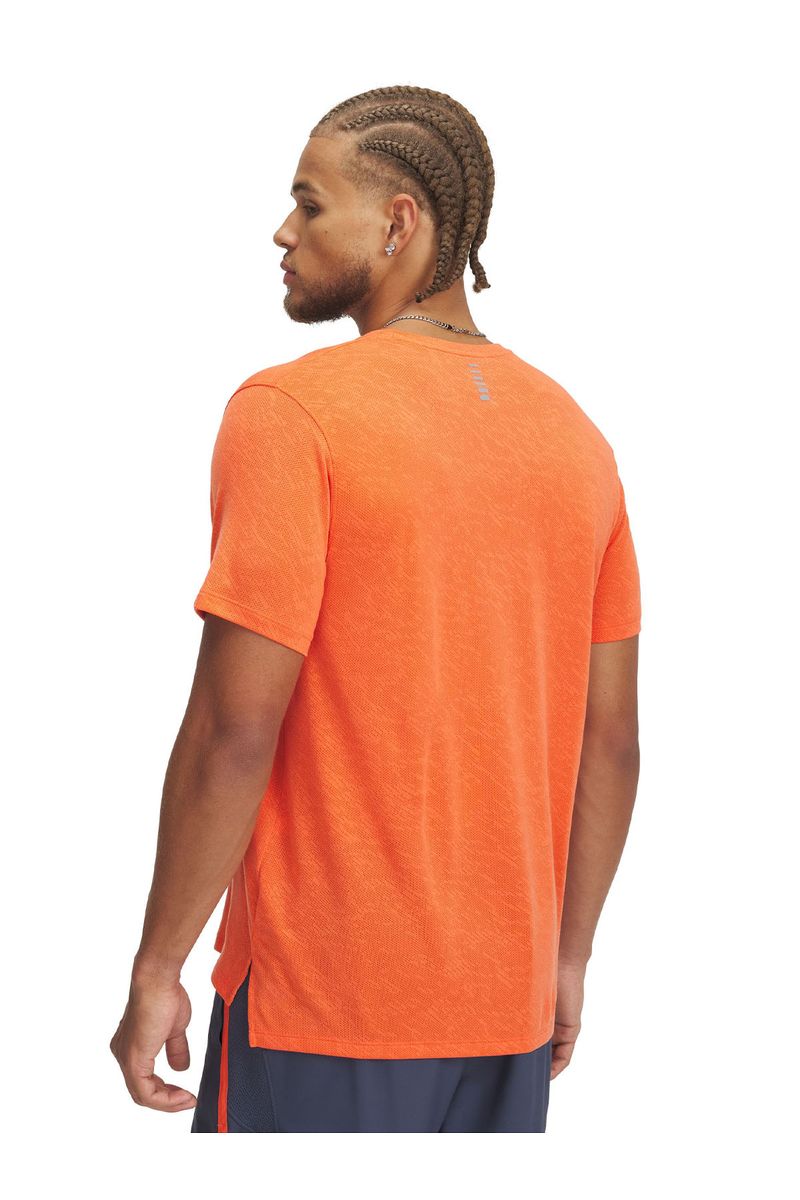 Polera-manga-corta-UA-launch-camo-naranjo-para-hombre