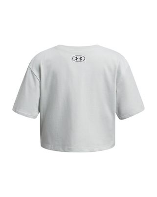 Polera manga corta Under Armour Rival verde para niña