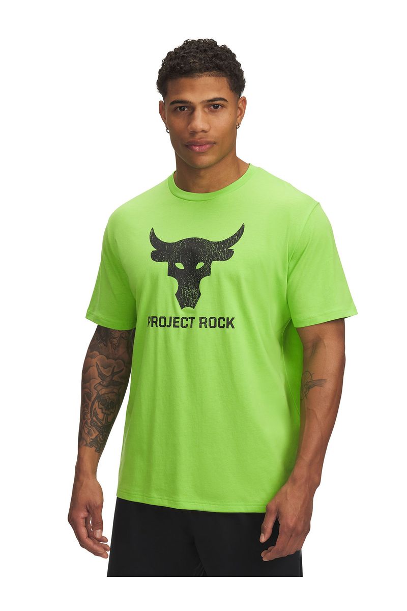Polera-manga-corta-Project-Rock-payoff-verde-para-hombre