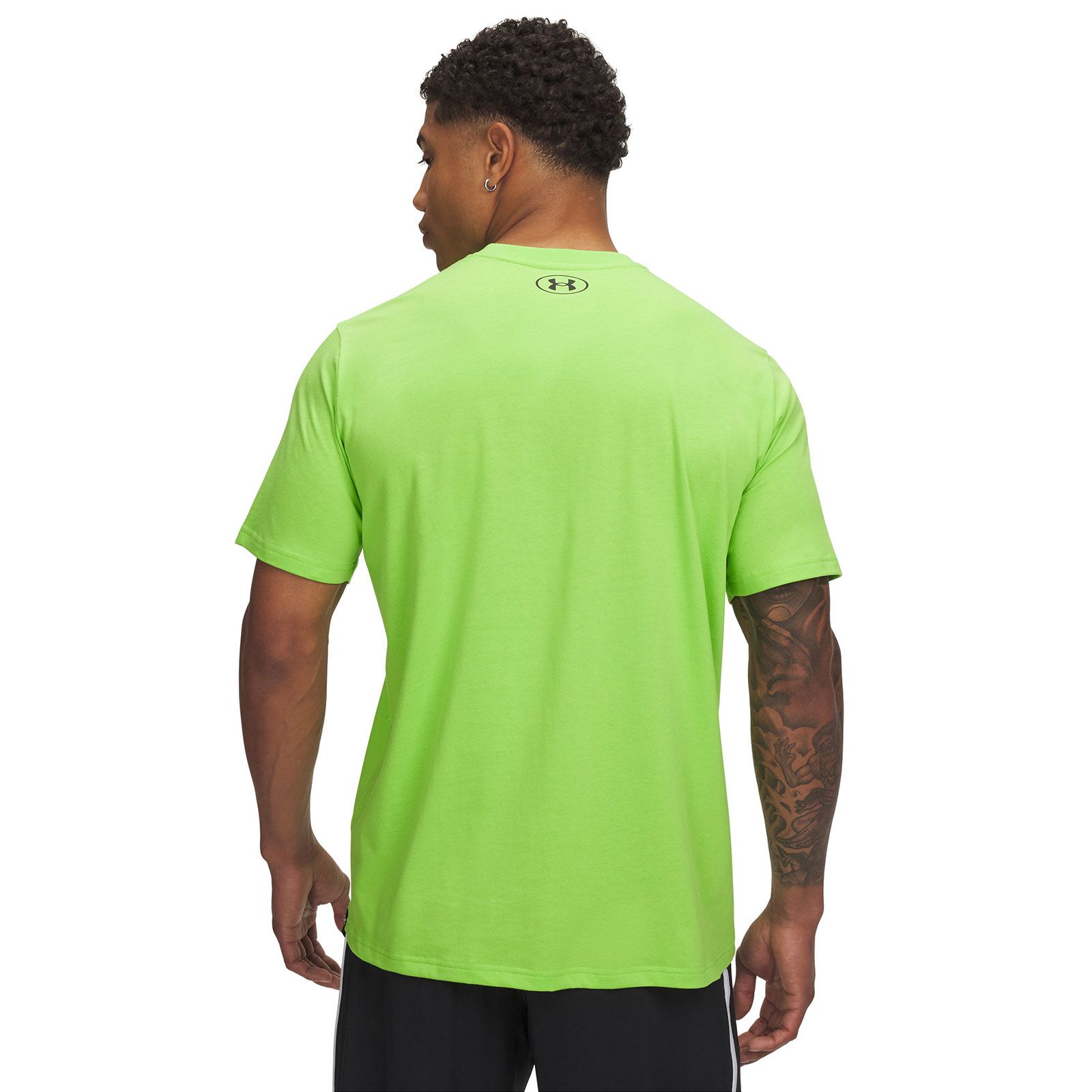 Polera manga corta Project Rock payoff verde para hombre Under Armour