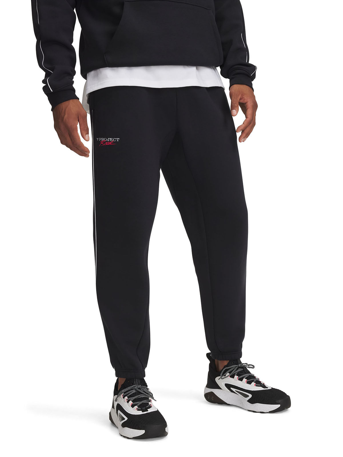 Jogger Icon fleece Project Rock negro para hombres