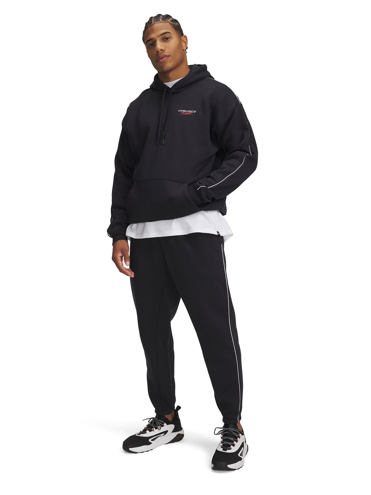 Jogger Icon fleece Project Rock negro para hombres