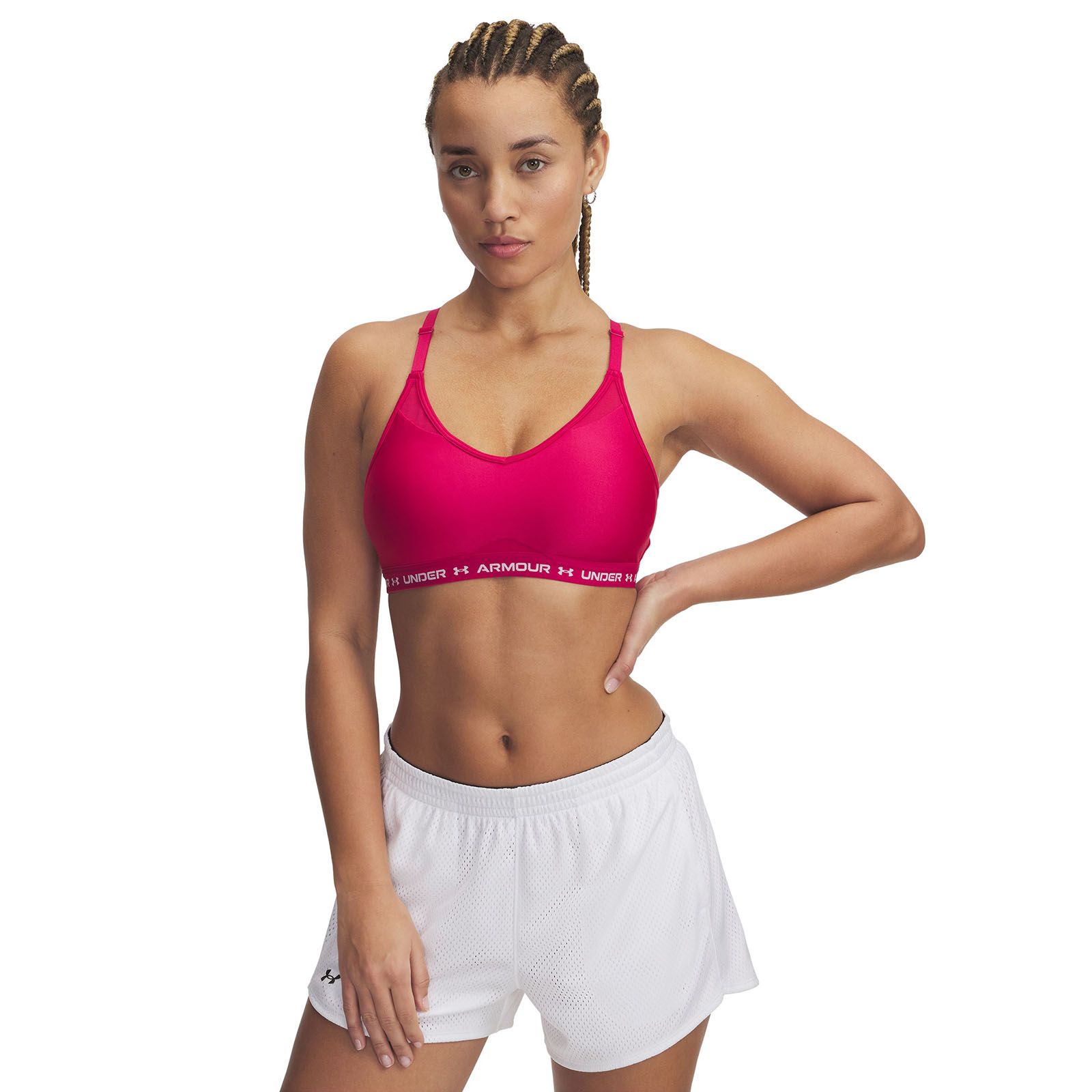 Sostén deportivo Under Armour crossback low morado para mujer