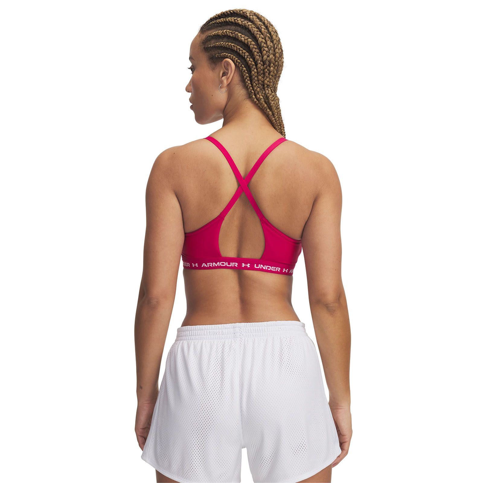 Sostén deportivo Under Armour crossback low morado para mujer