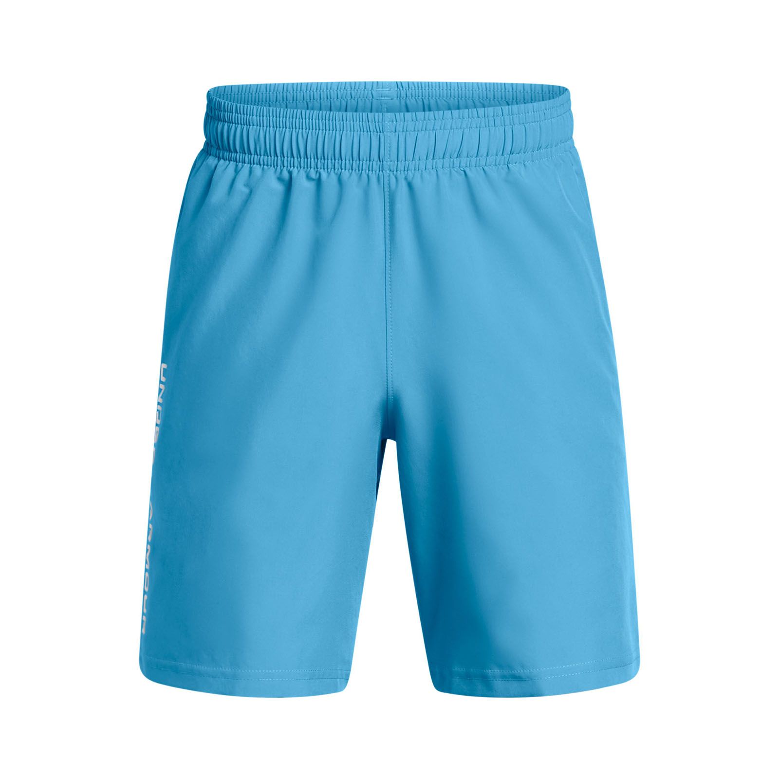 Shorts Under Armour tech woven wordmark azul para niños