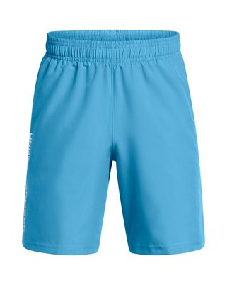 Shorts Under Armour tech woven wordmark azul para niños