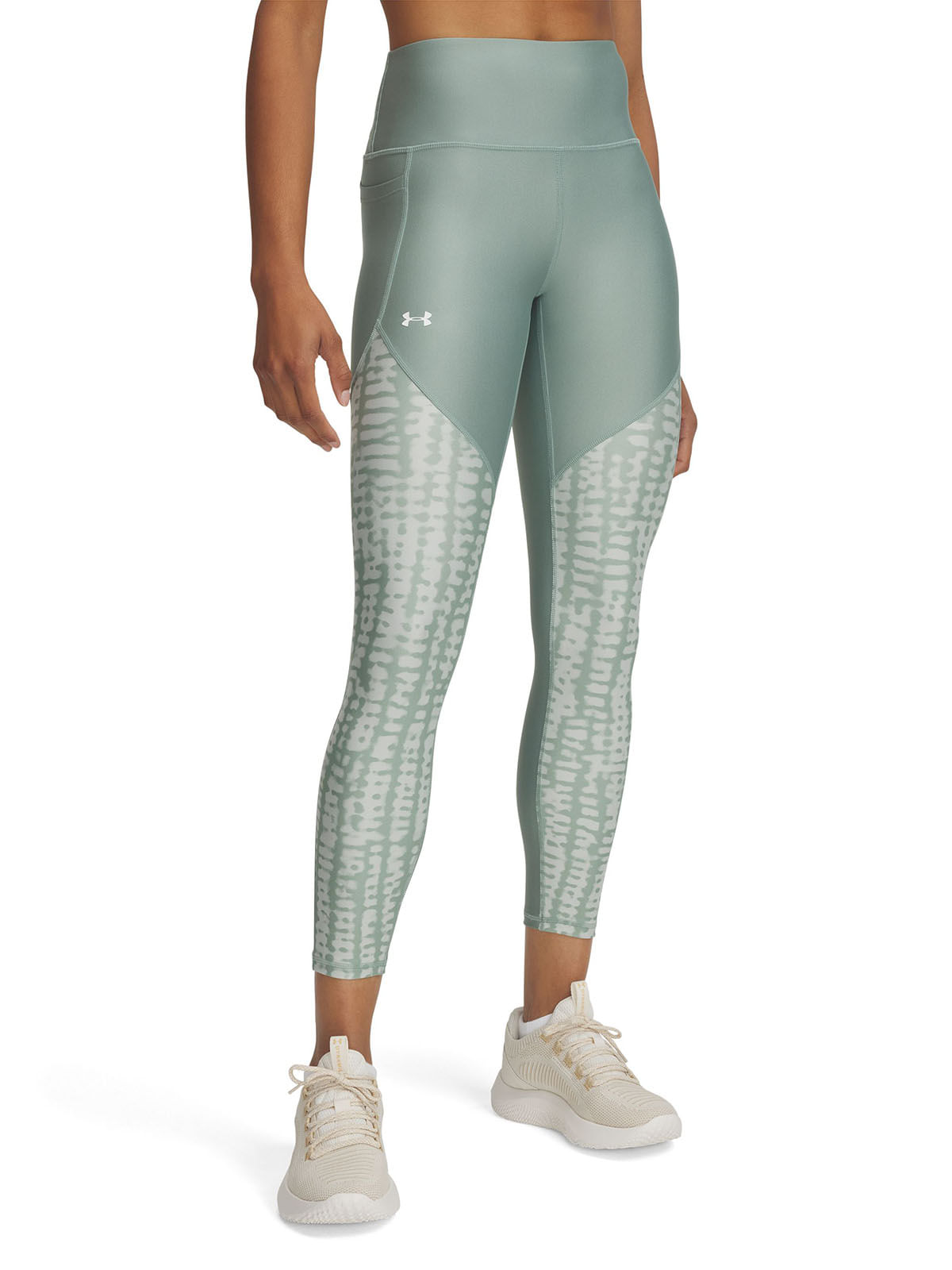 Calzas UA tech verde para mujer