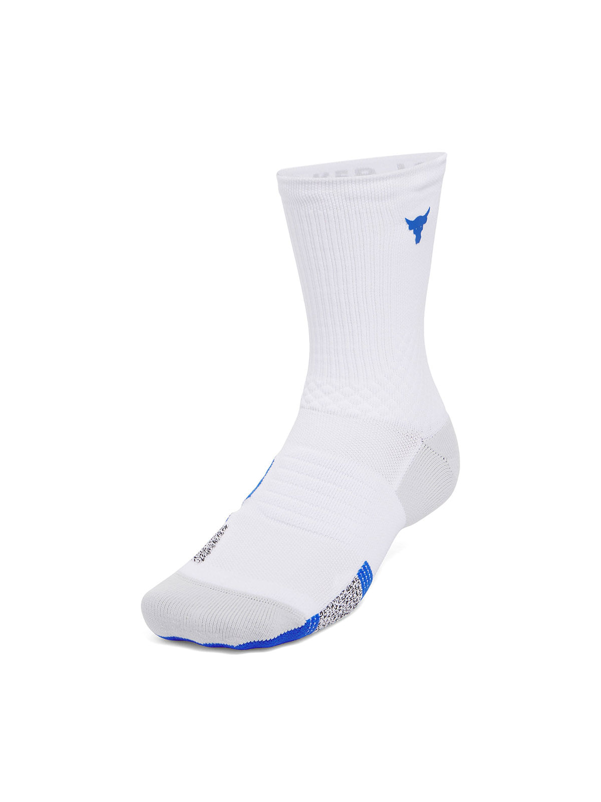 Calcetín unisex Project Rock armourdry¿ playmaker blanco