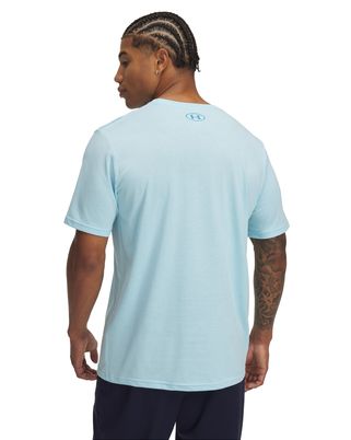 Polera manga corta Under Armour boxed sports azul para hombre