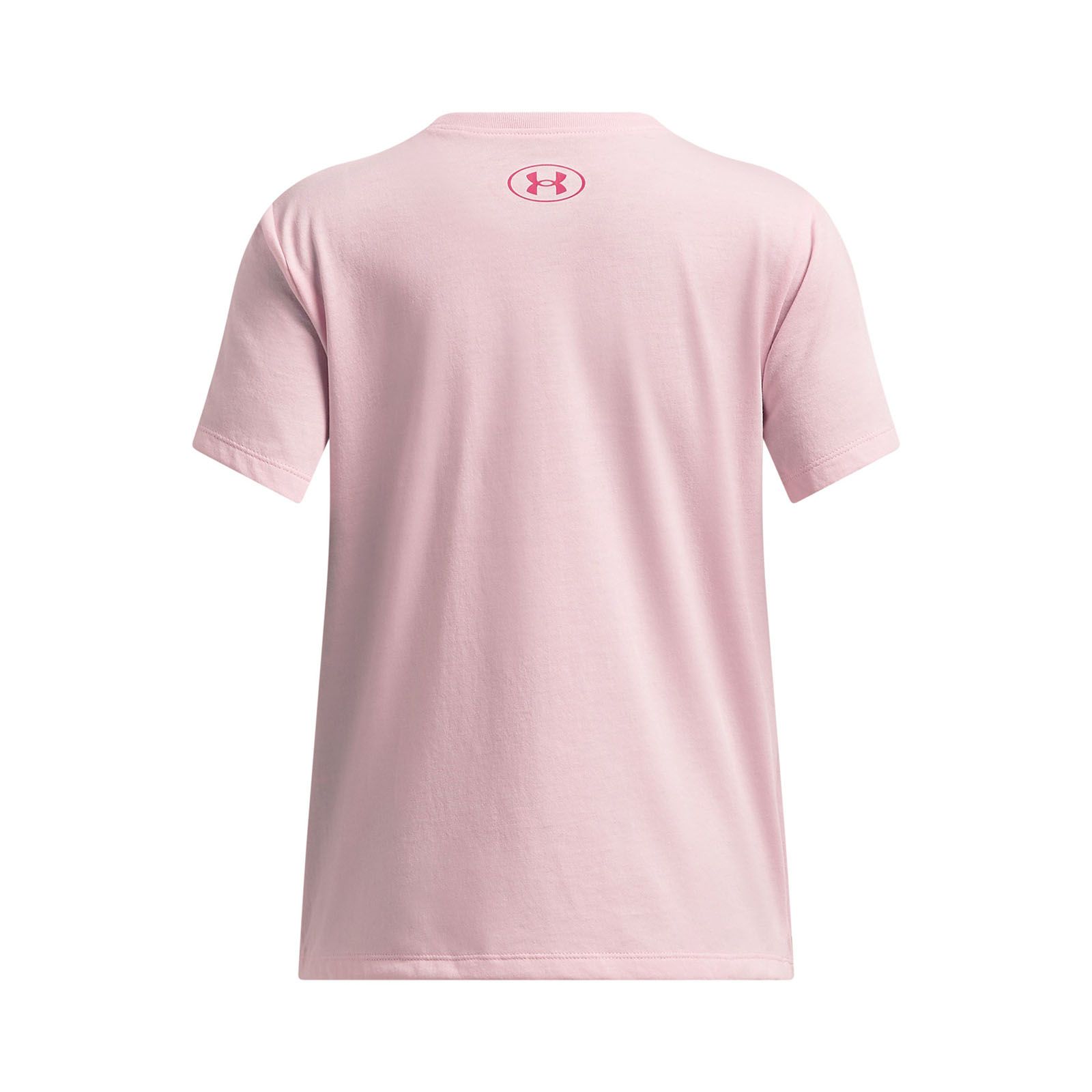 Polera manga corta Under Armour bubble rosado para niña