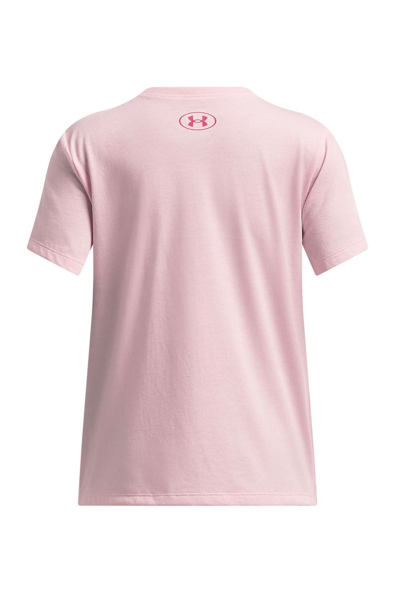 Polera-manga-corta-UA-bubble-rosado-para-niña