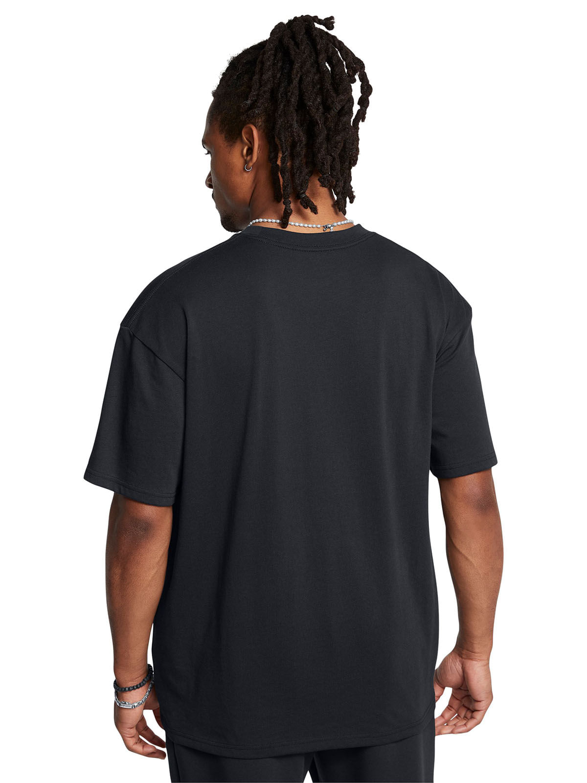 Polera manga corta UA oversized box negro para hombre